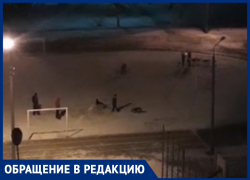 Дети бегают в фекалиях: в Волжском выгуливают собак на стадионе школы Дети бегают в фекалиях: в Волжском выгуливают собак на стадионе школы