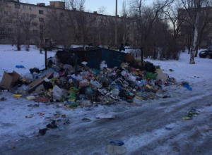 Волжане возмутились разлагающемуся мусору в своем дворе Волжане возмутились разлагающемуся мусору в своем дворе