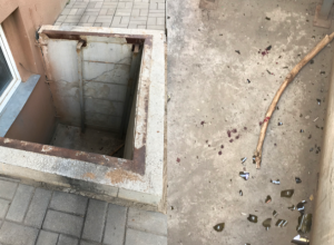 Ребенок рухнул в открытый пожарный проход в Волжском Ребенок рухнул в открытый пожарный проход в Волжском