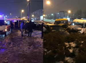 Две маршрутки и легковушка вдребезги разбились, вылетев на обочину: есть пострадавшие Две маршрутки и легковушка вдребезги разбились, вылетев на обочину: есть пострадавшие
