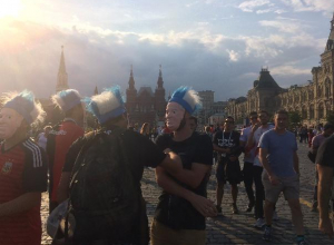 Волжанка оказалась в самом центре «футбольной истерии» в Москве Волжанка оказалась в самом центре «футбольной истерии» в Москве