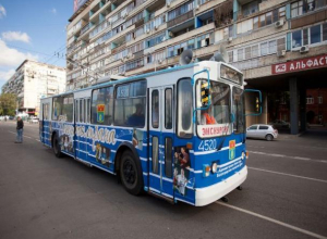 Волжане смогут проехать на музыкальном троллейбусе в дни ЧМ-2018 Волжане смогут проехать на музыкальном троллейбусе в дни ЧМ-2018