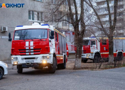 Известна причина пожара в кирпичном здании в Волжском