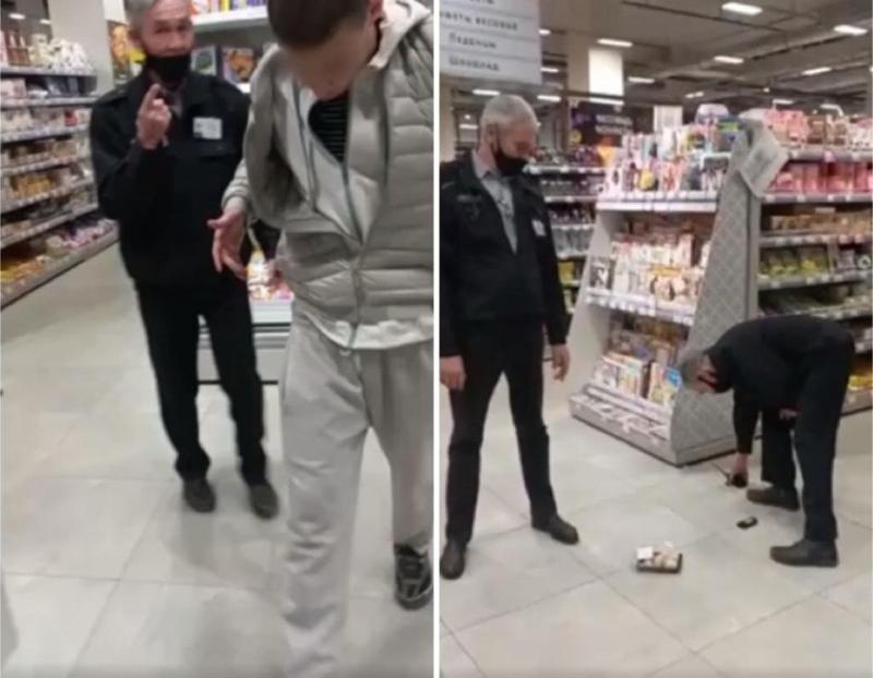 Подросток пытался украсть суши, напал на охранника и угрожал расправой в Волжском: видео